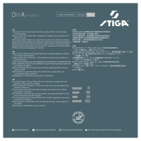 STIGA DNA Hybrid 55 – detal czerwonej okładziny ping pong z teksturą