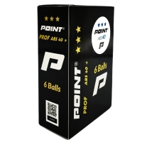 POINT Prof-ABS piłeczki białe – piłeczki ping-pong z tworzywa ABS