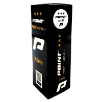 Piłeczki do tenisa stołowego POINT PROF *** ABS białe 3 szt.