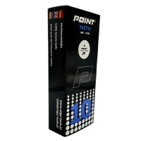 Piłeczki do tenisa stołowego POINT TACTIC * ABS białe 10 szt.