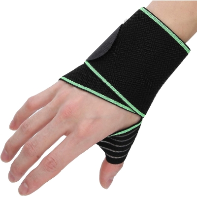 Ściągacz POINT stabilizator nadgarstka 2 szt zielony