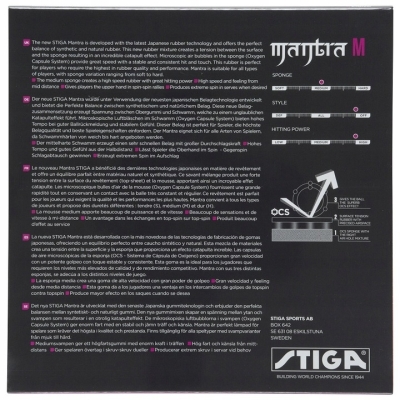 Stiga Mantra M – połączenie szybkości, spin i kontroli