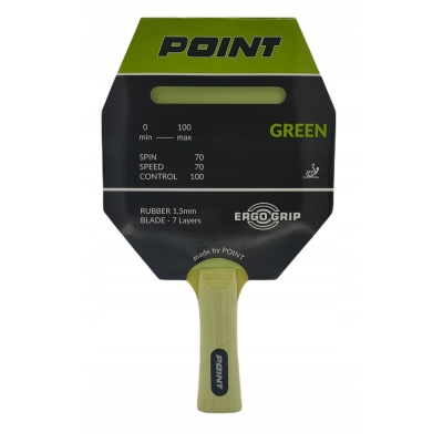 Rakietka do tenisa stołowego GREEN – widok z przodu