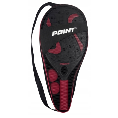 Zestaw Point zapakowany – dwie rakietki i dwie piłeczki w komplecie.