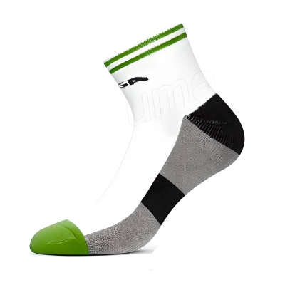 Skarpety STIGA Line 43-46 biało/zielone