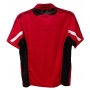 Sportowy design STIGA – czerwona koszulka z czarno-białymi akcentami