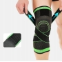 Ściągacz POINT stabilizator kolana z paskami zielony