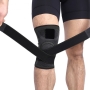 Ściągacz POINT stabilizator kolana z paskami czarny